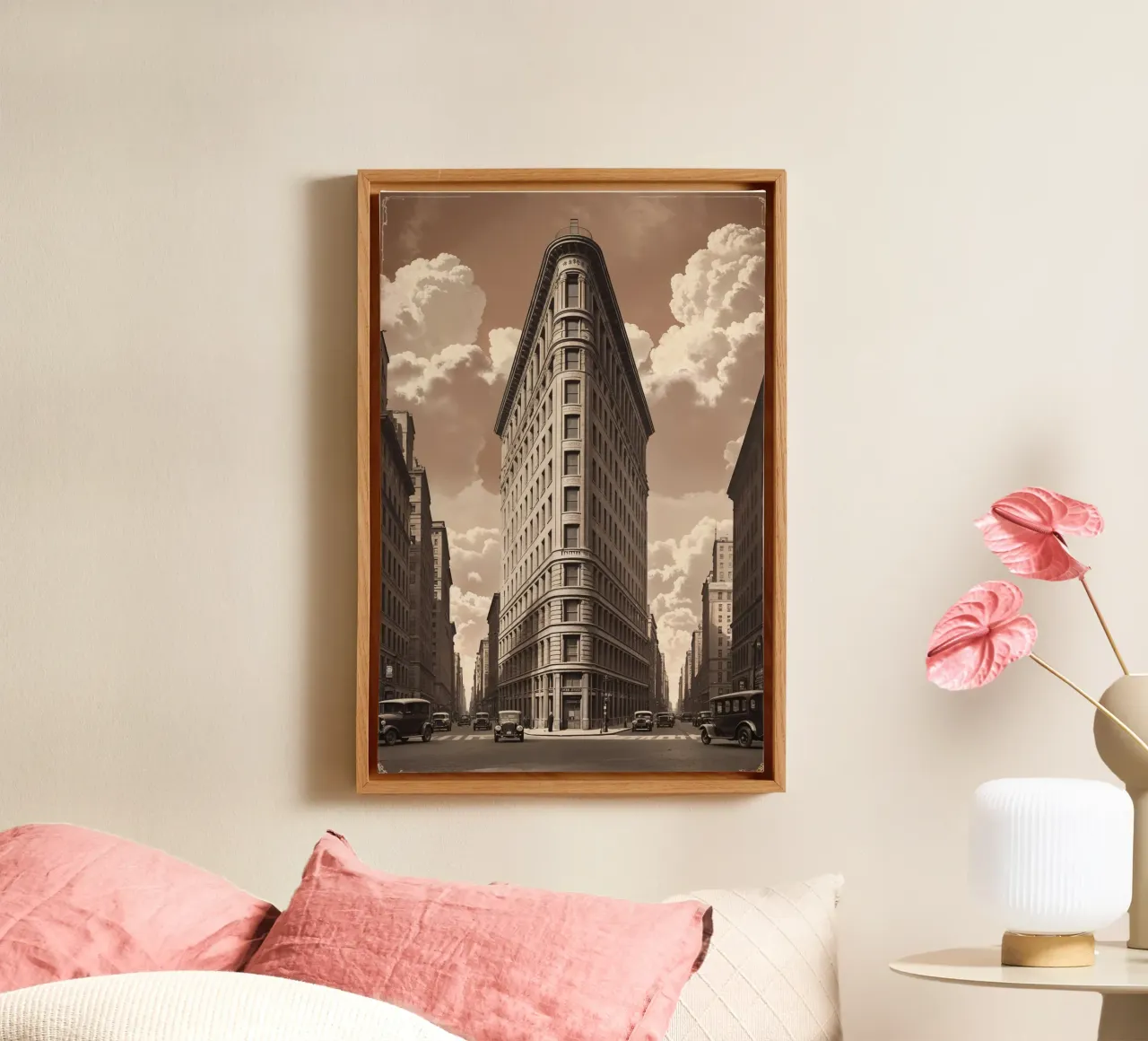Historic Charm of the Flatiron Building tela con Cornice a cassetta da AlbertKlee