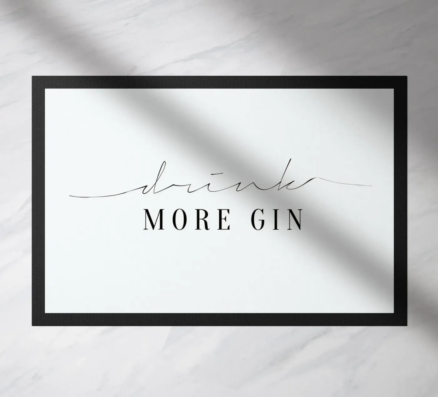 Drink More Gin deurmat van Honeymoon Hotel