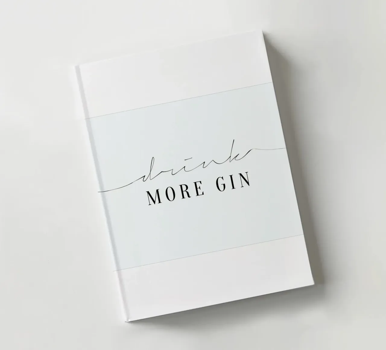 Drink More Gin notebook by Honeymoon Hotel