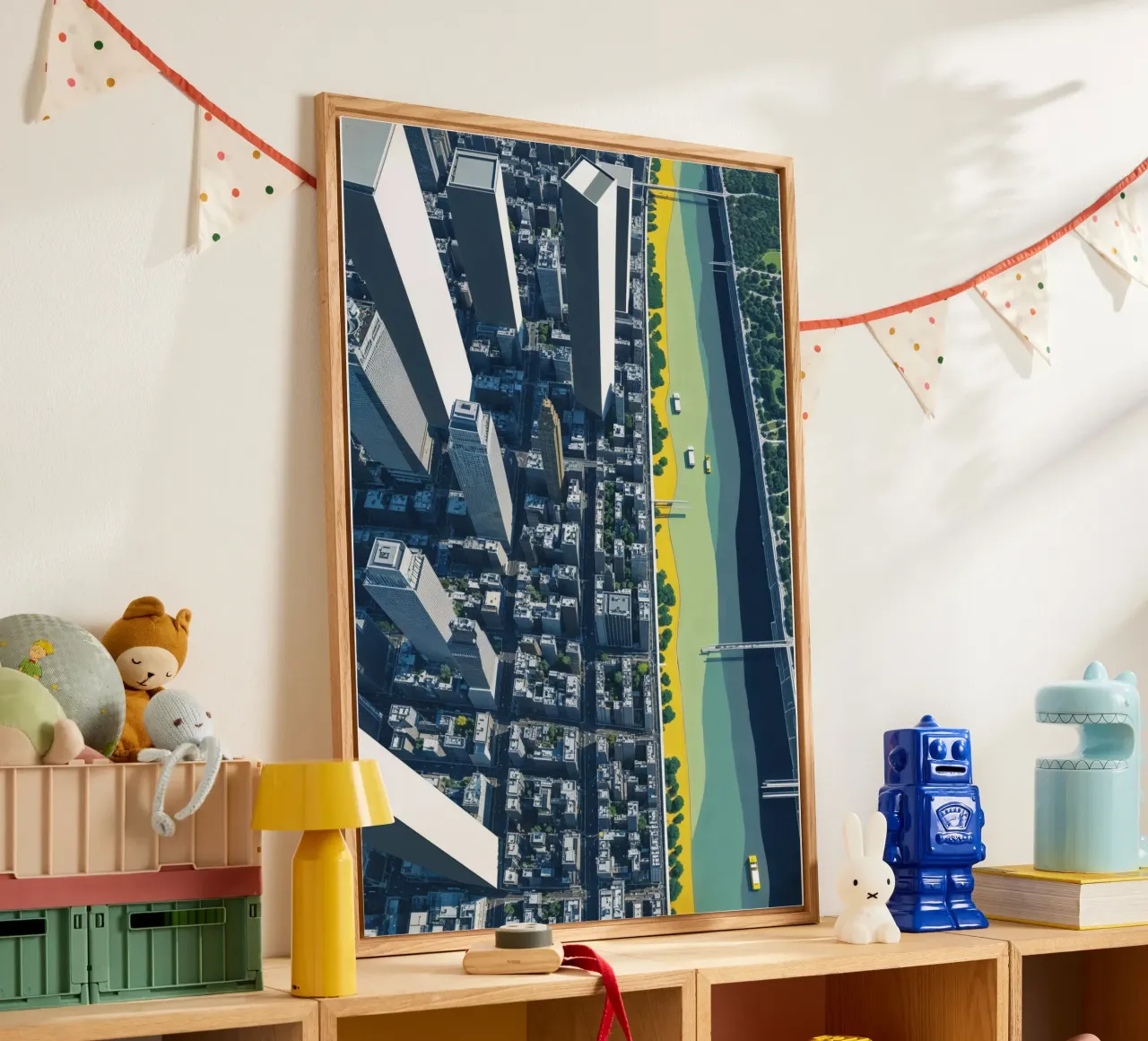 Skyline and Waterways: A City in Balance plexiglass da AlbertKlee