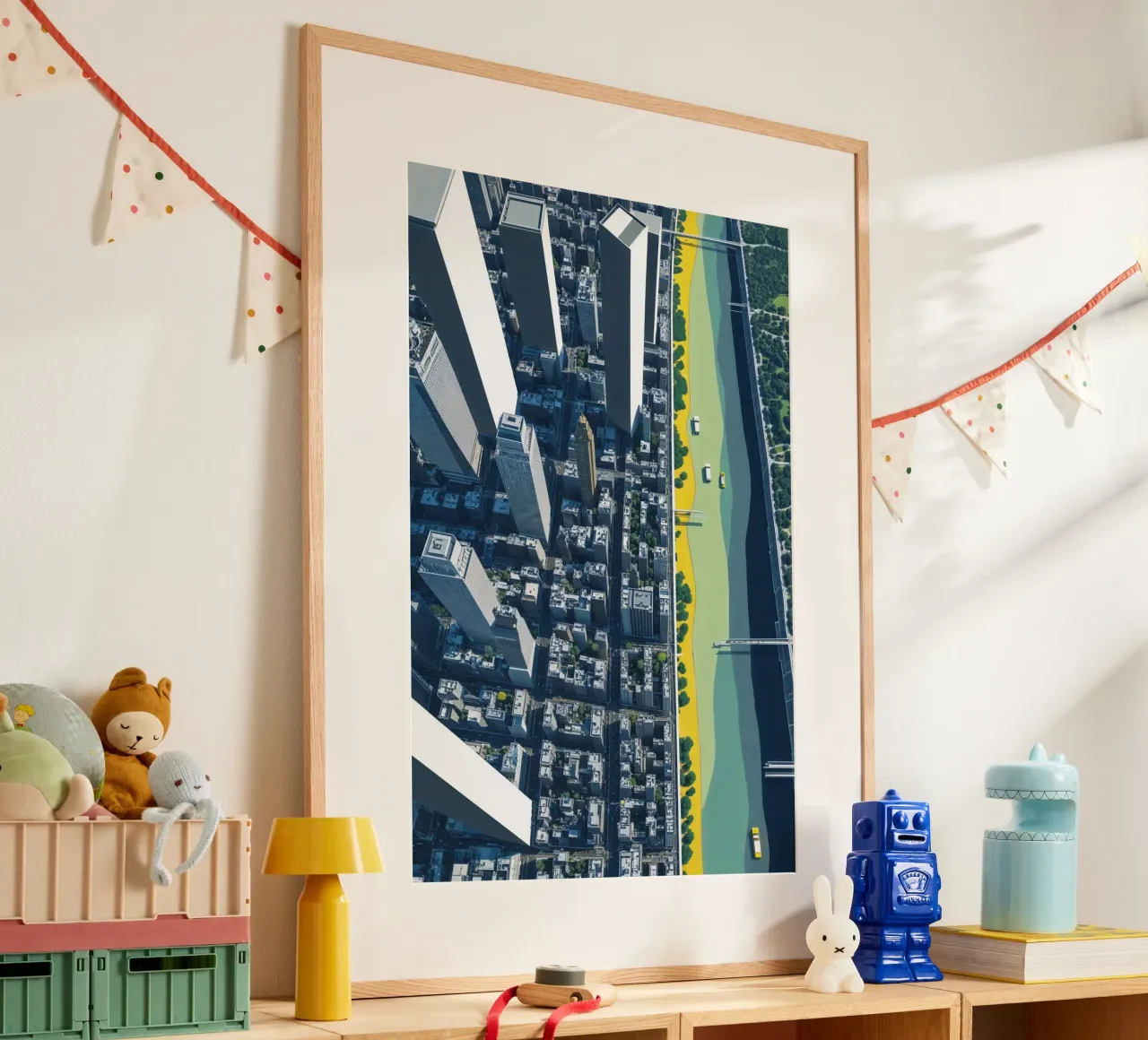 Skyline and Waterways: A City in Balance carta hahnemühle da AlbertKlee