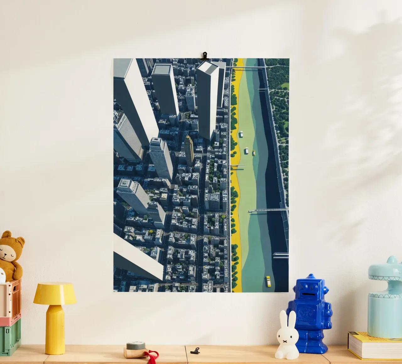 Skyline and Waterways: A City in Balance carta hahnemühle da AlbertKlee