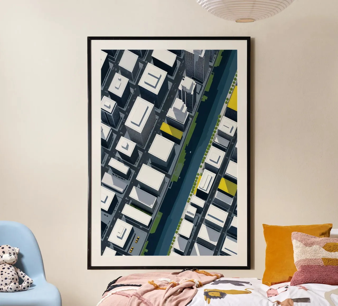 Elevated Design: Urban Greenway Perspective carta hahnemühle da AlbertKlee