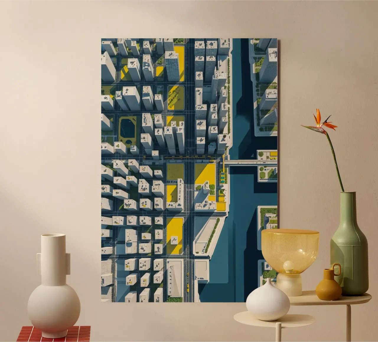 Urban Networks and Bridges alluminio dibond da AlbertKlee