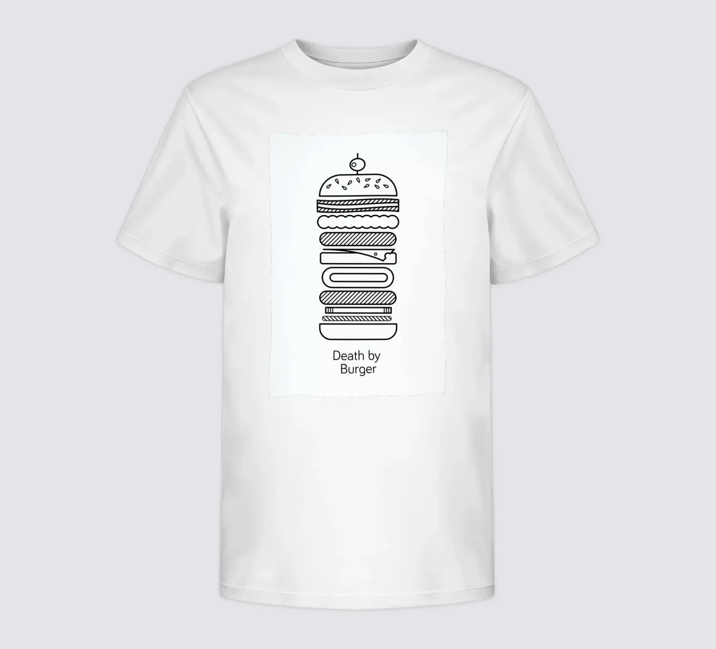 Burger t-shirt bambini da Chris Wharton