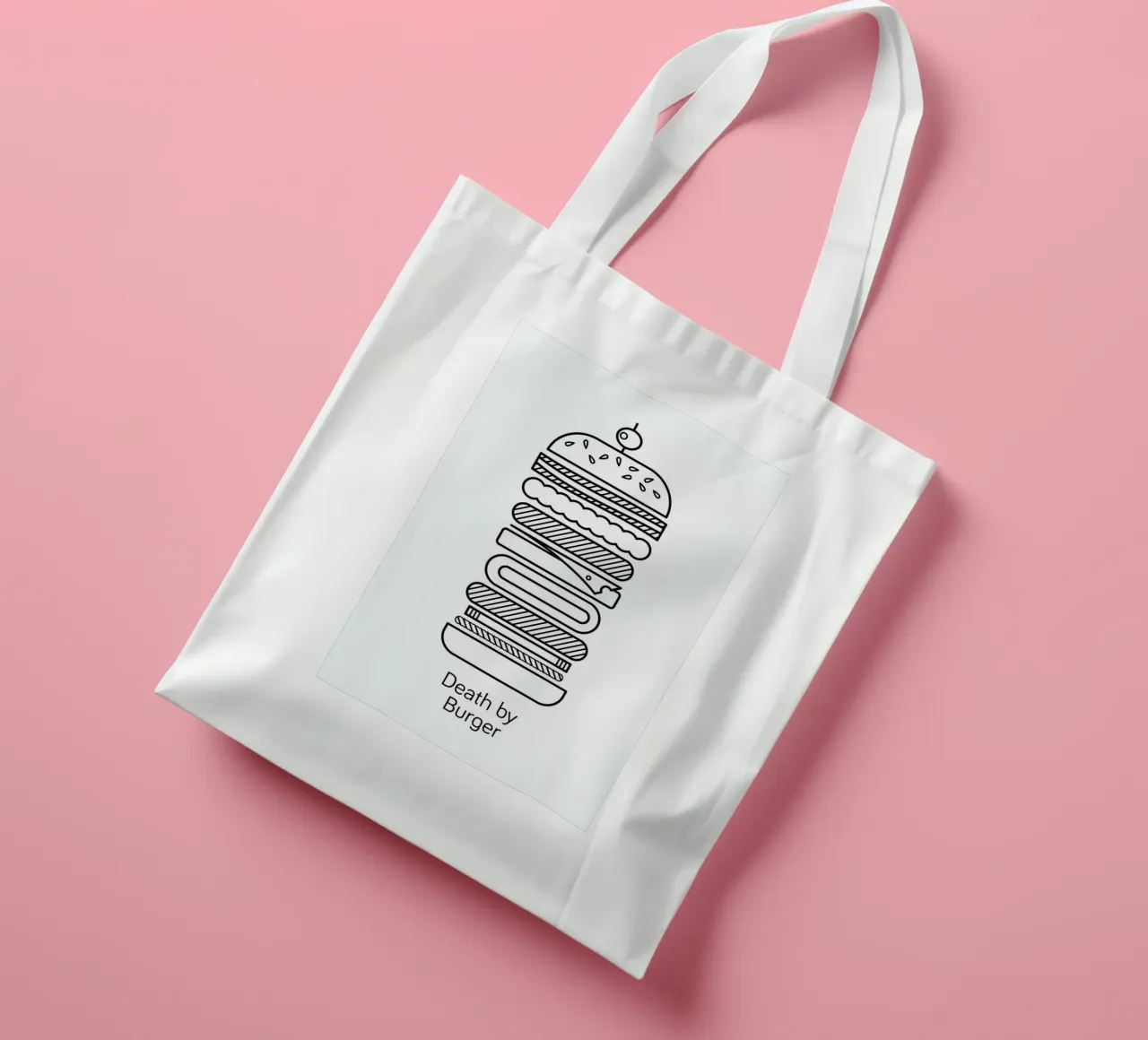 Burger borsa in juta da Chris Wharton