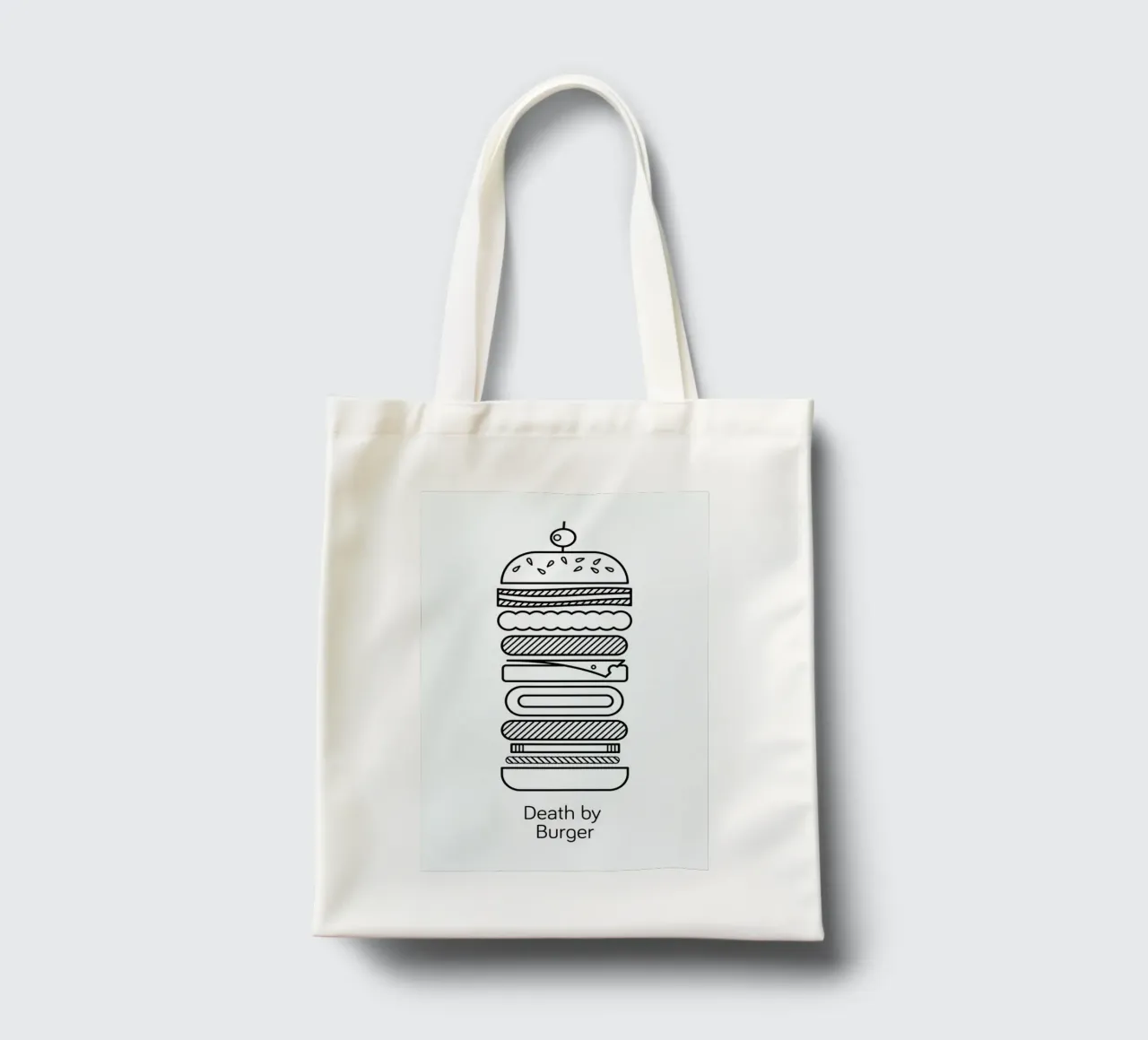 Burger borsa in juta da Chris Wharton