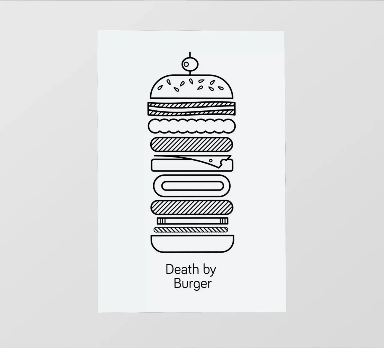 Burger pellicola backlit da Chris Wharton