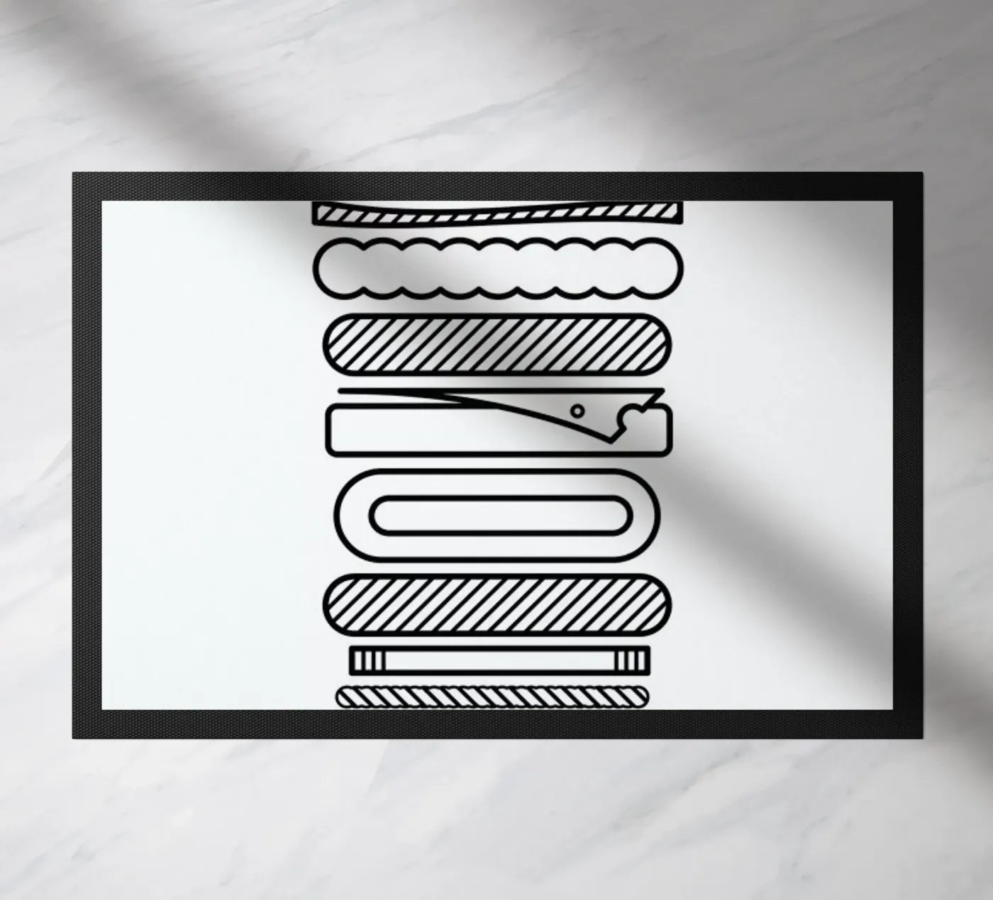 Burger doormat by Chris Wharton