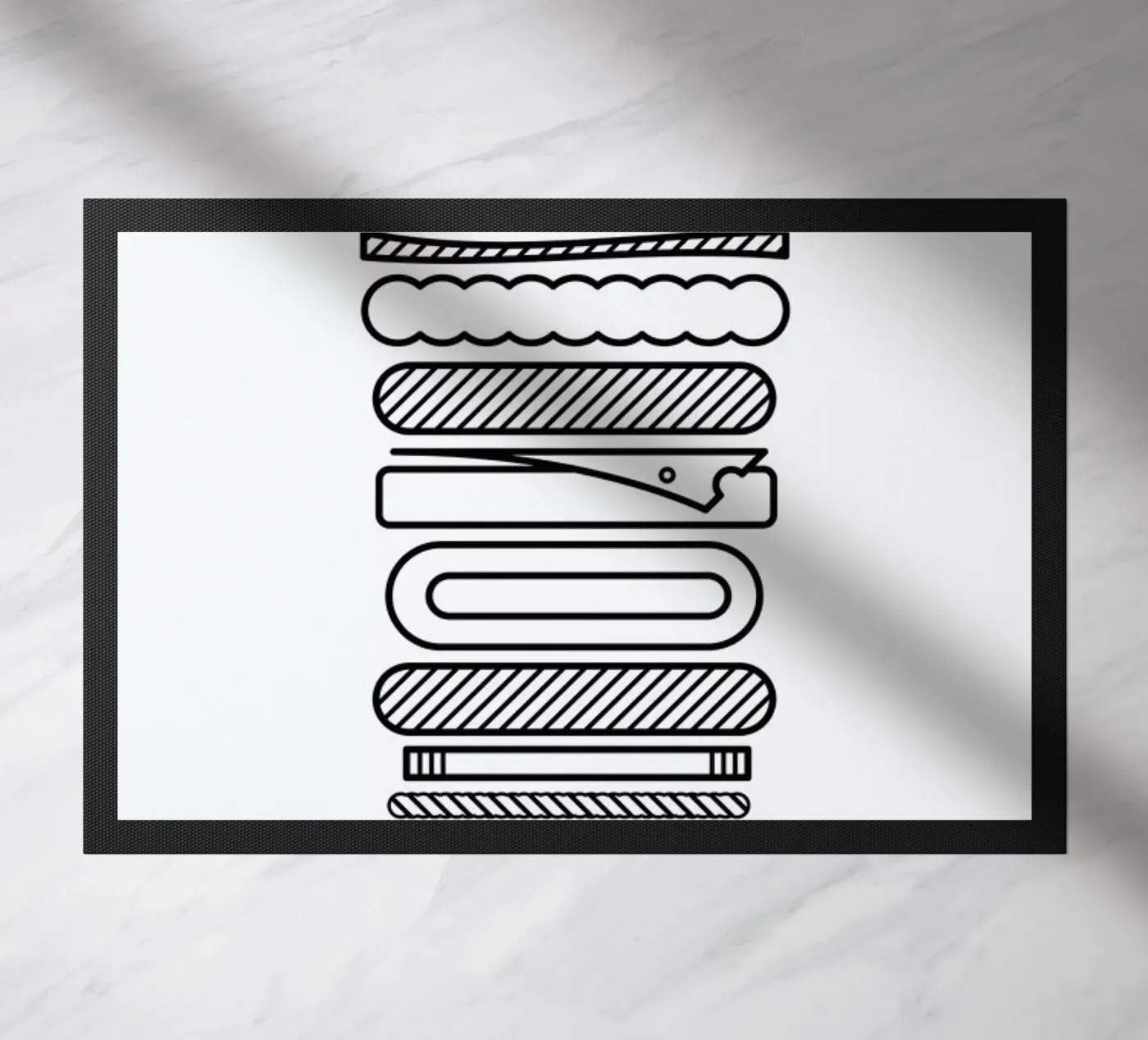 Burger Fußmatte von Chris Wharton