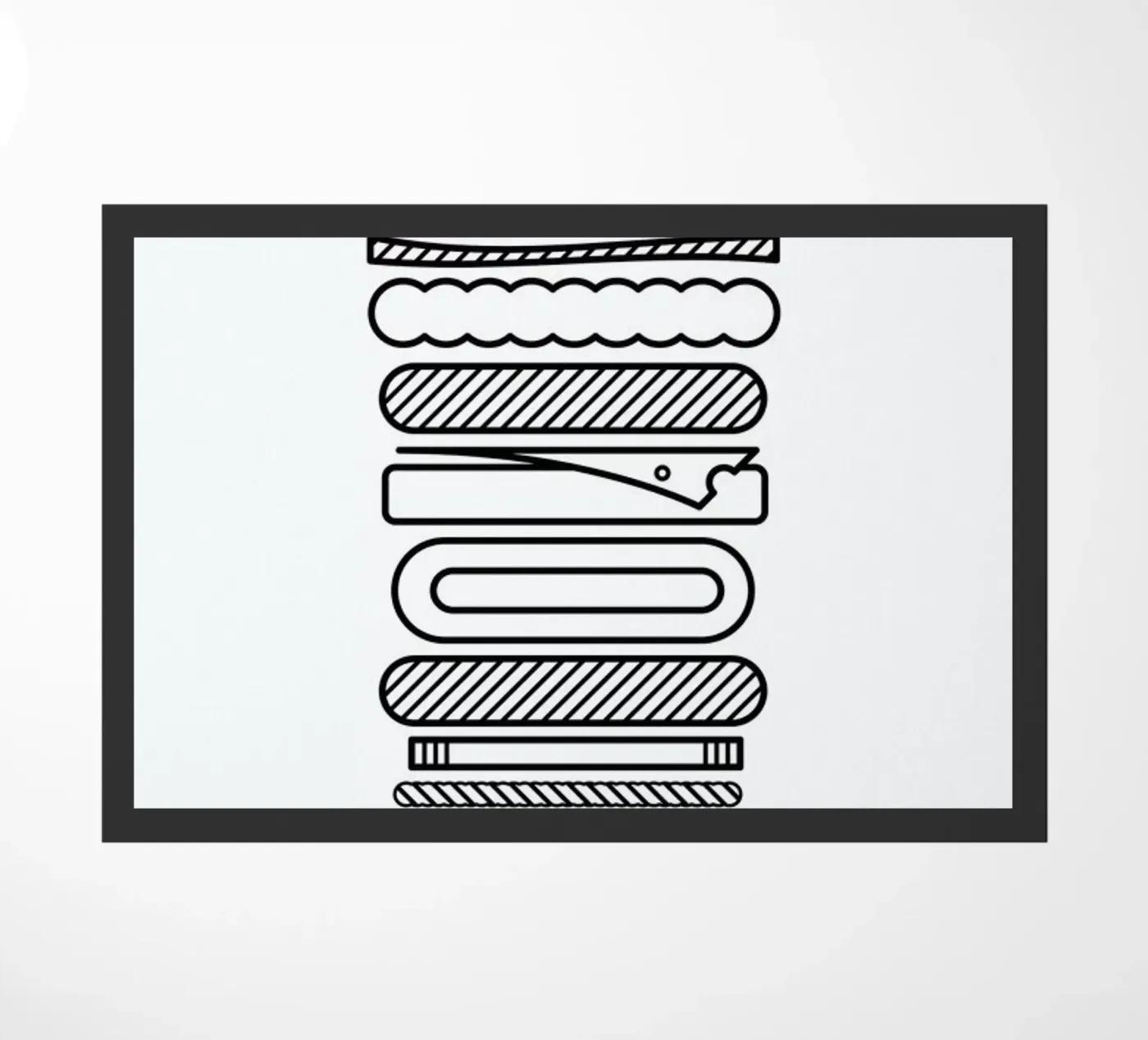 Burger Fußmatte von Chris Wharton