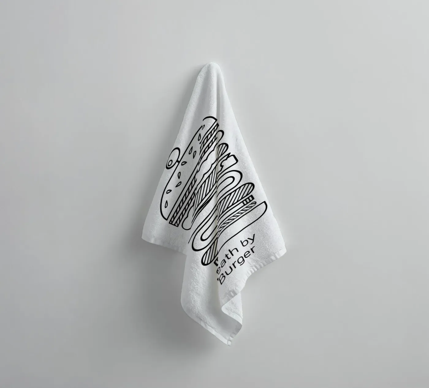 Burger towel by Chris Wharton
