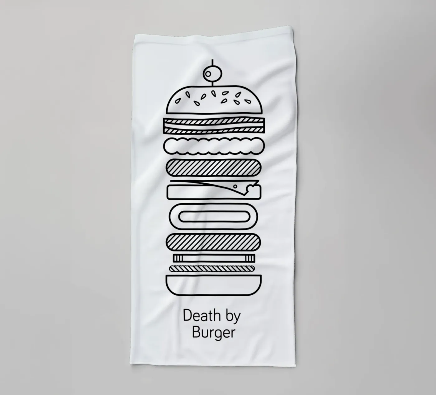 Burger badhanddoek van Chris Wharton