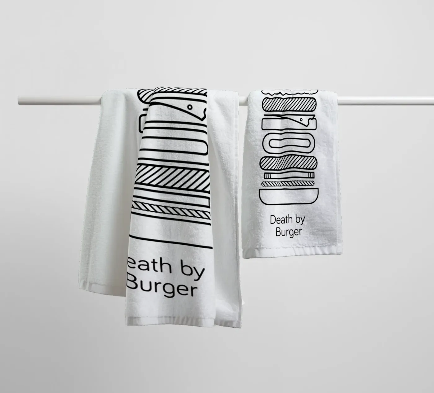 Burger badhanddoek van Chris Wharton