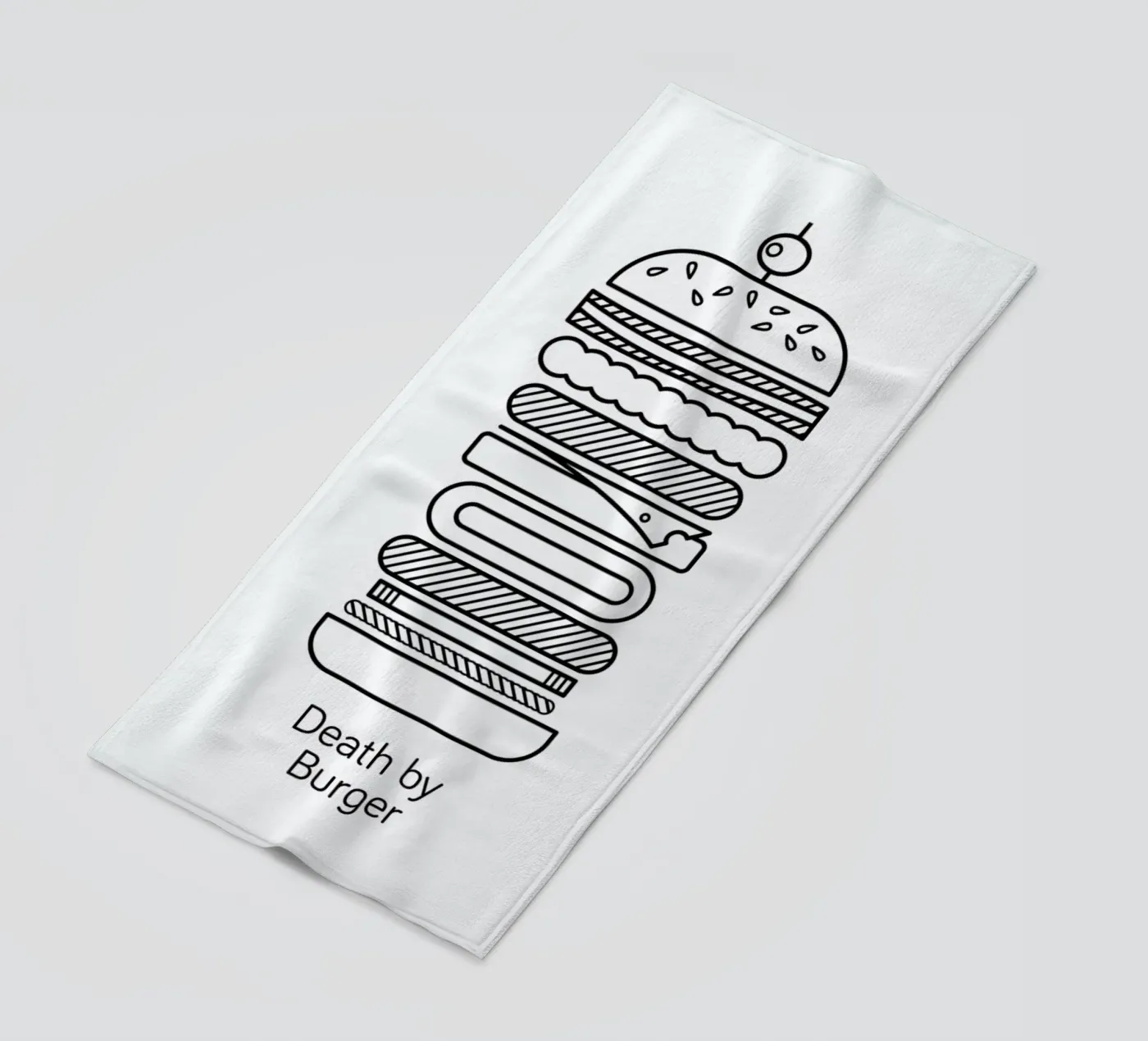 Burger serviette de plage de Chris Wharton