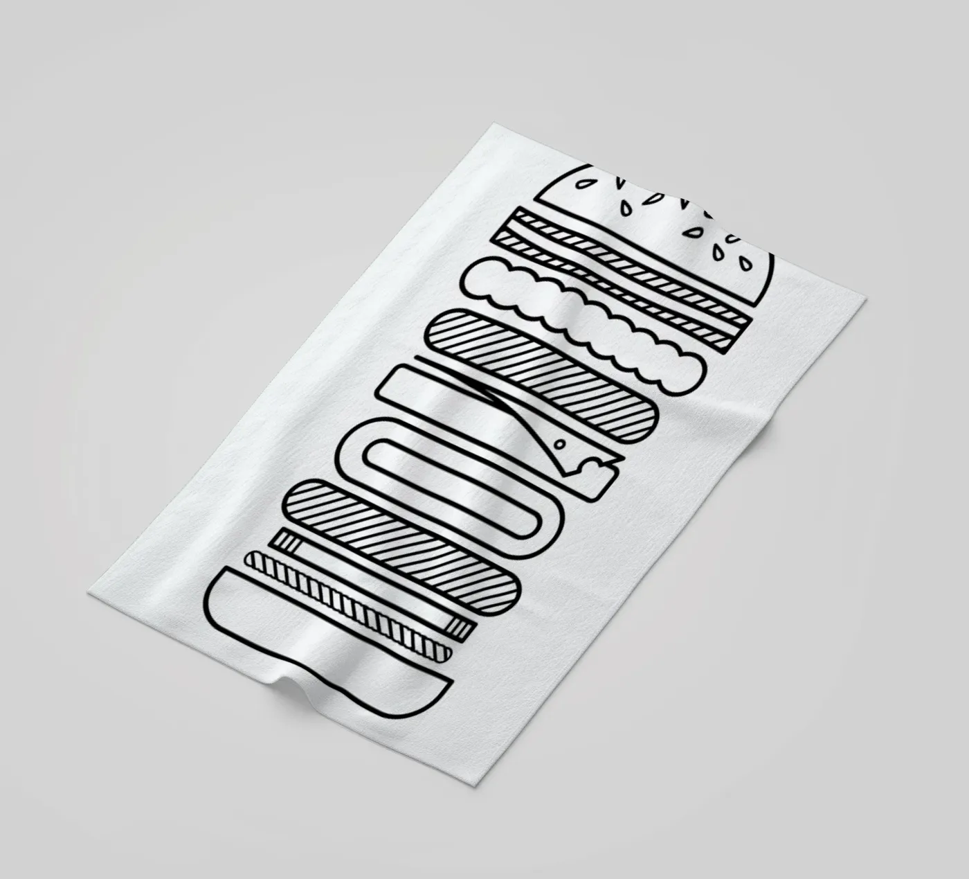 Burger serviette de plage de Chris Wharton