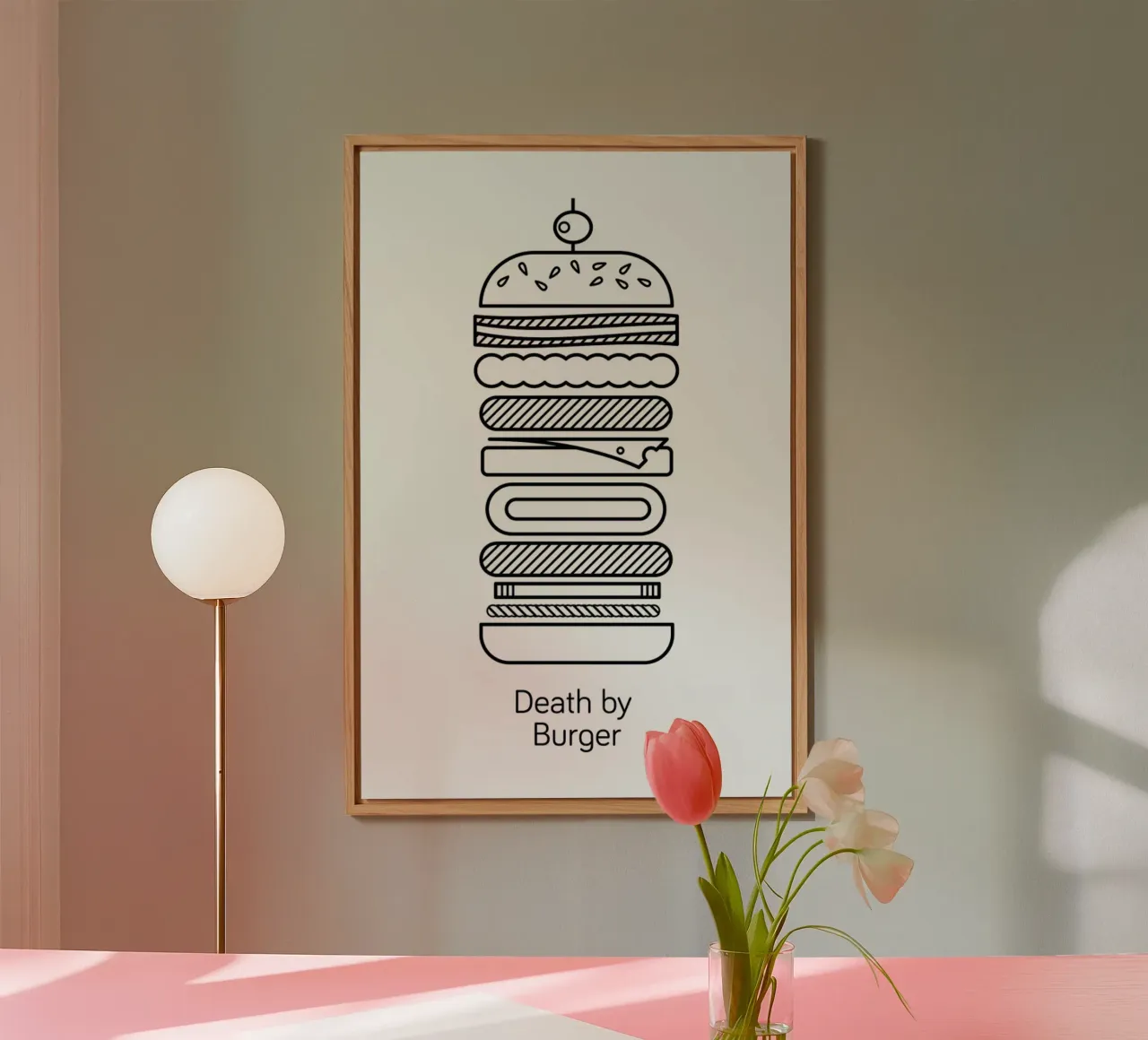 Burger alluminio dibond da Chris Wharton