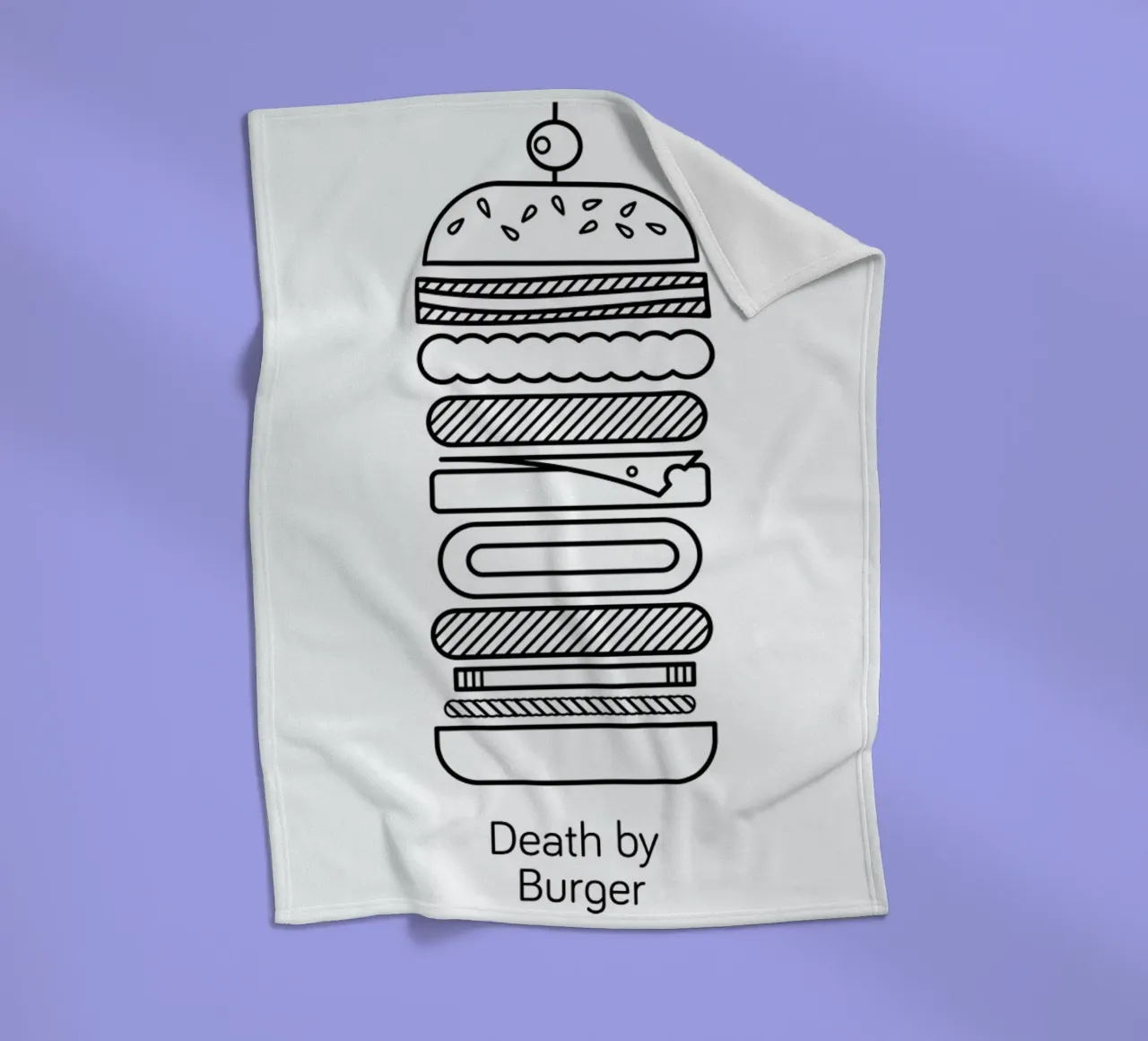 Burger Fleecedecke von Chris Wharton
