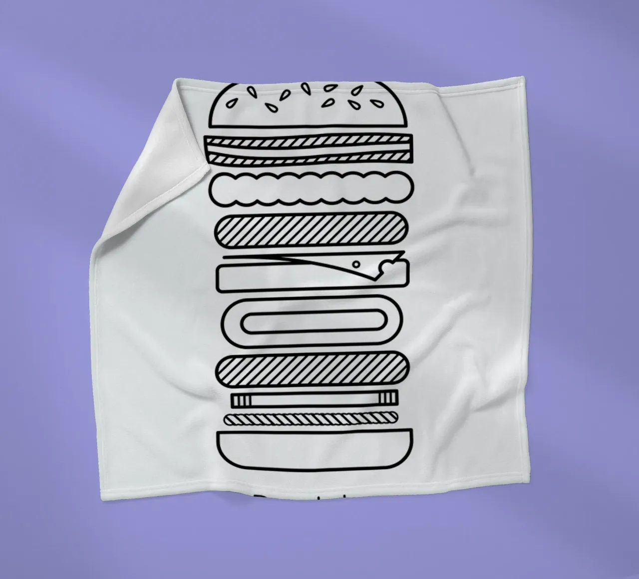 Burger Fleecedecke von Chris Wharton