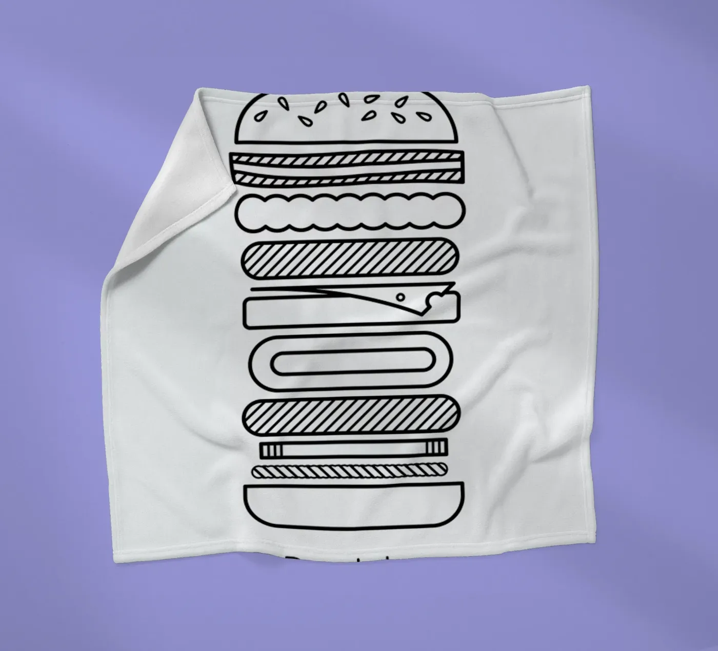 Burger fleecedeken van Chris Wharton