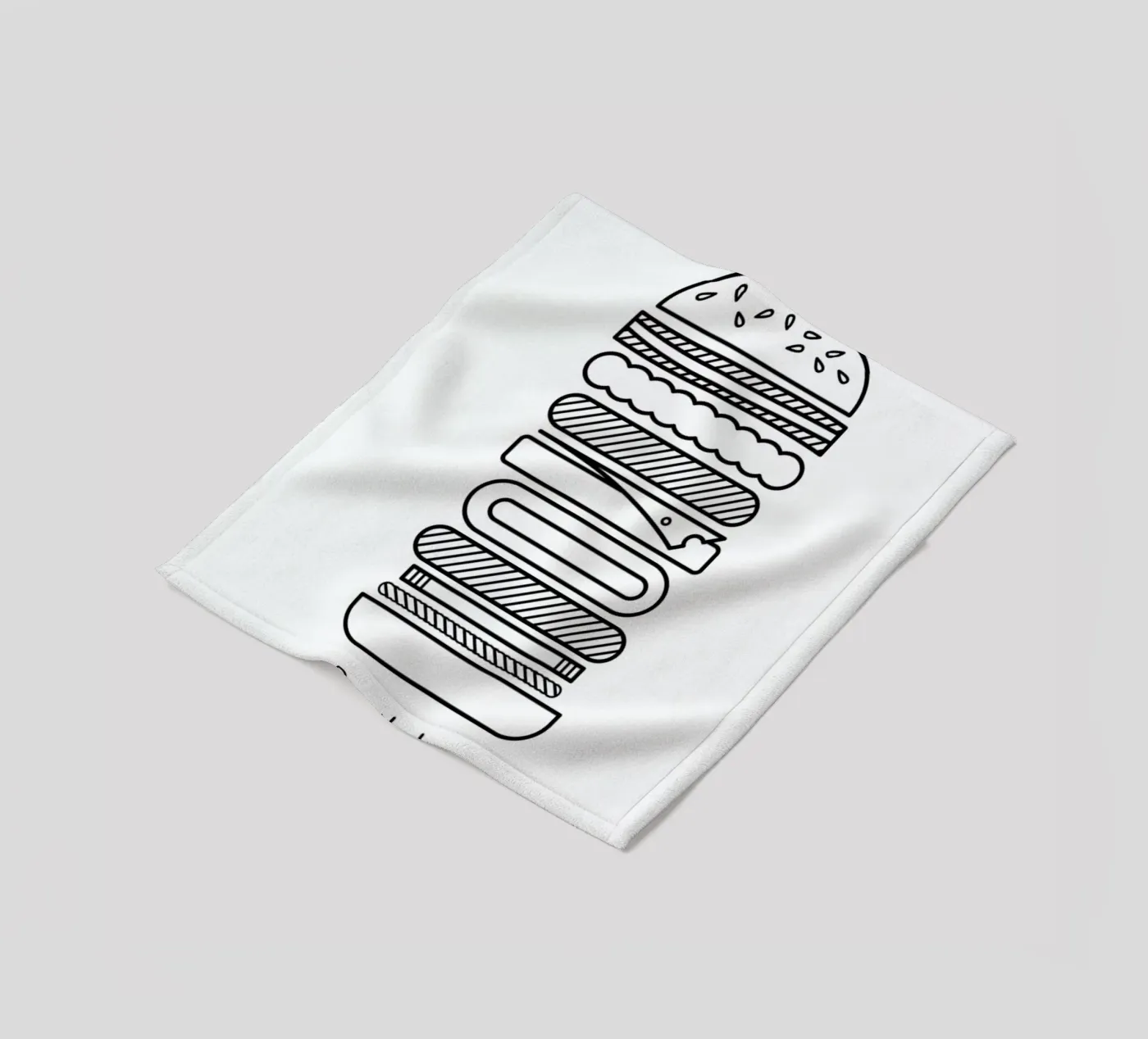 Burger Fleecedecke von Chris Wharton