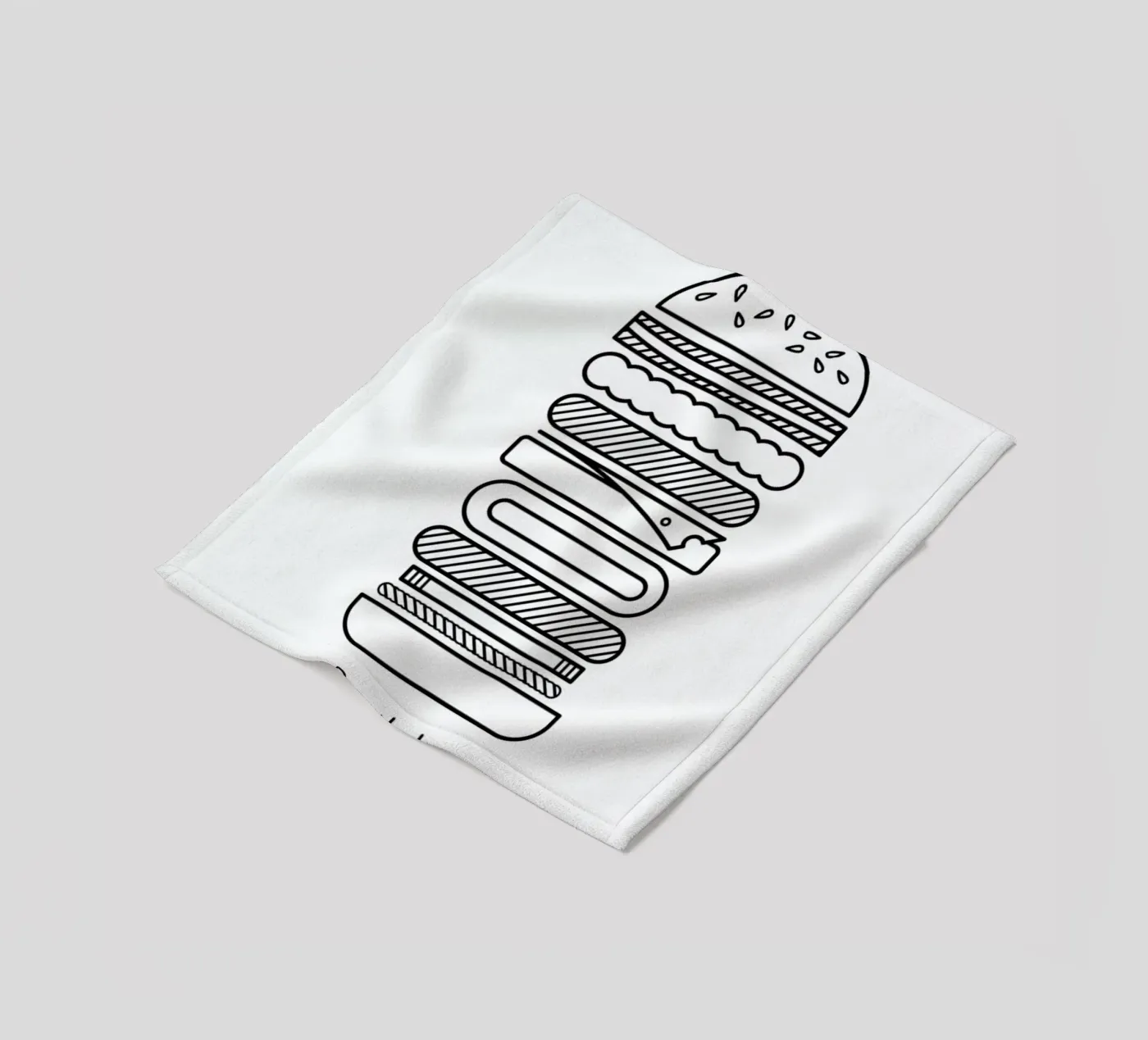 Burger fleecedeken van Chris Wharton