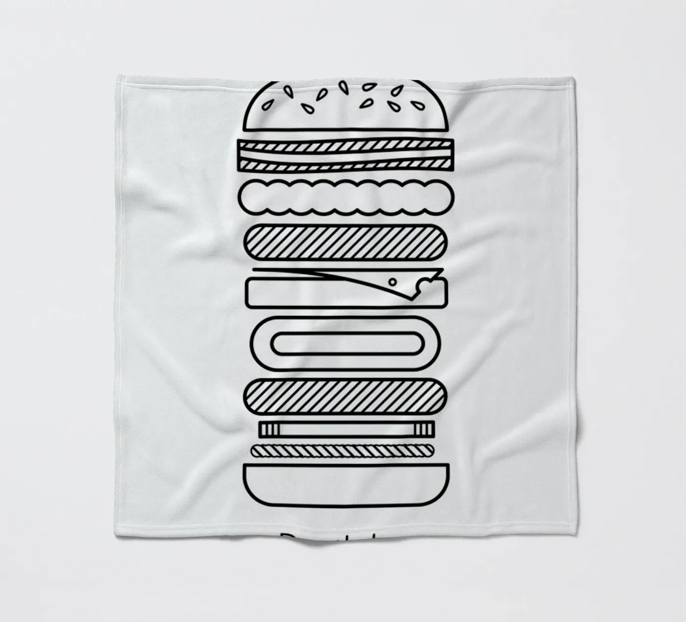 Burger fleecedeken van Chris Wharton