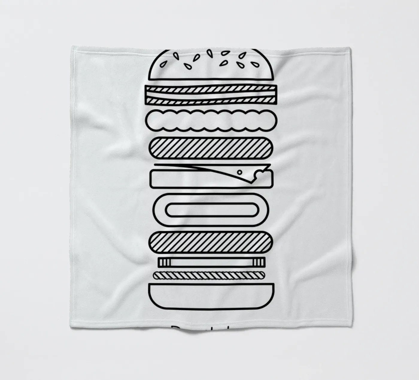 Burger Fleecedecke von Chris Wharton