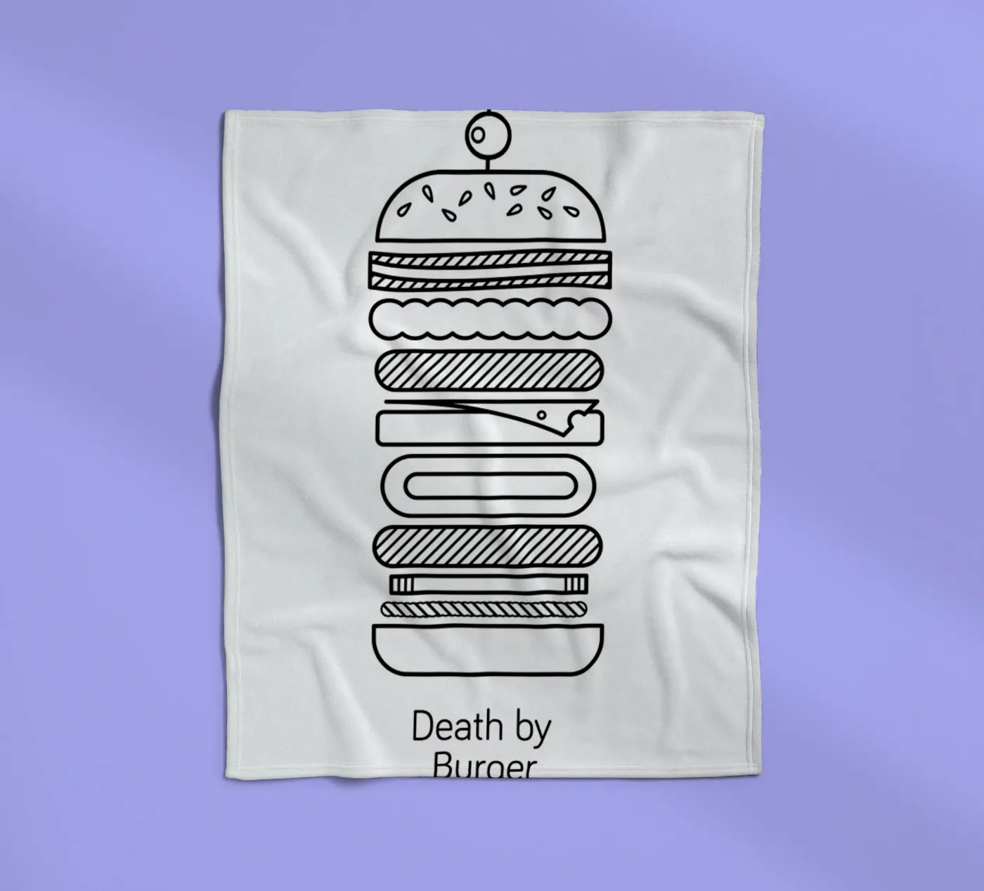 Burger Fleecedecke von Chris Wharton