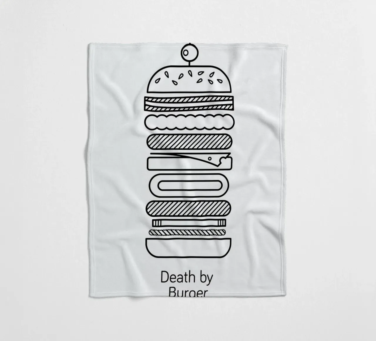 Burger Fleecedecke von Chris Wharton