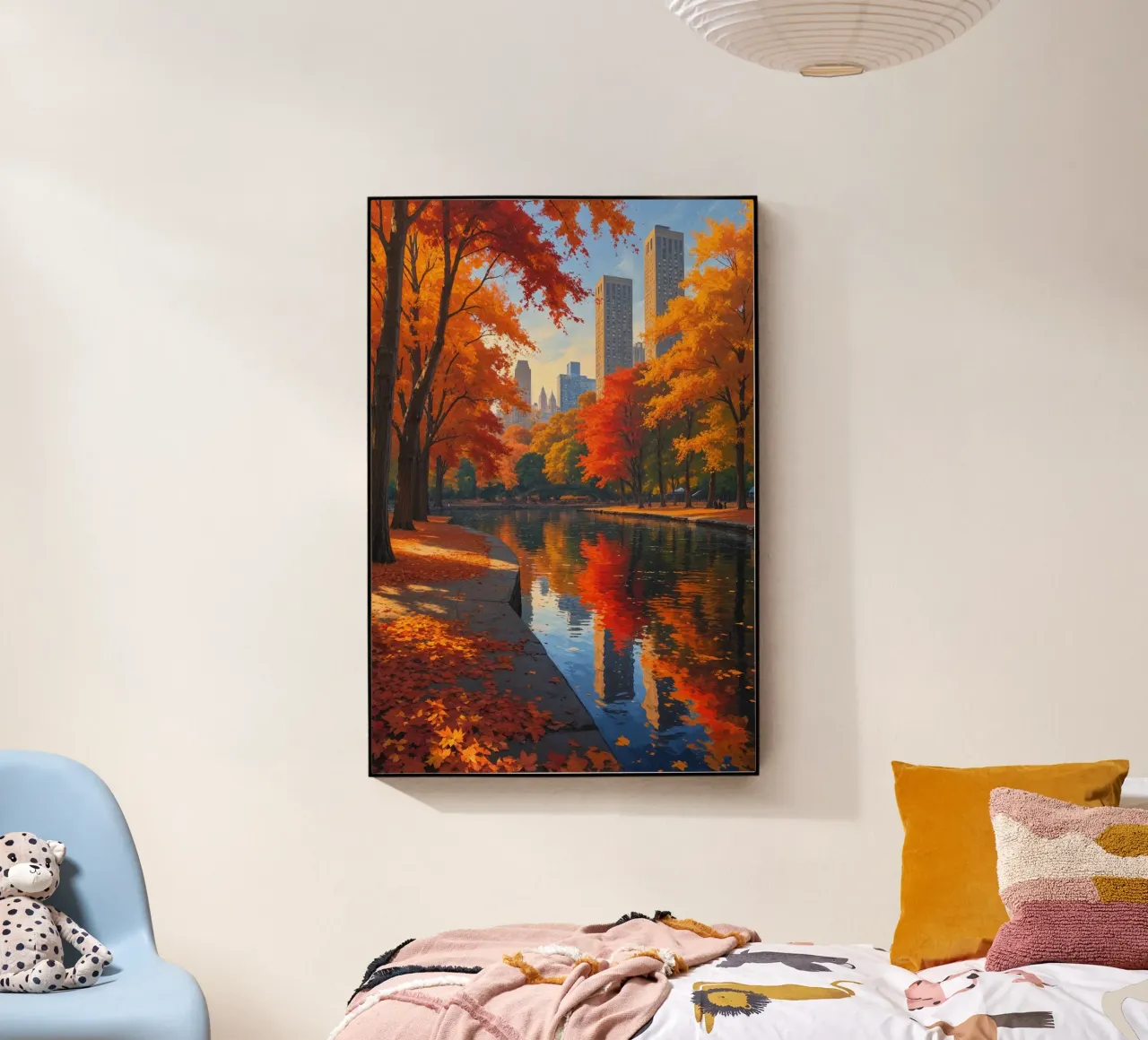Central Park’s Fall Reflections plexiglass da AlbertKlee