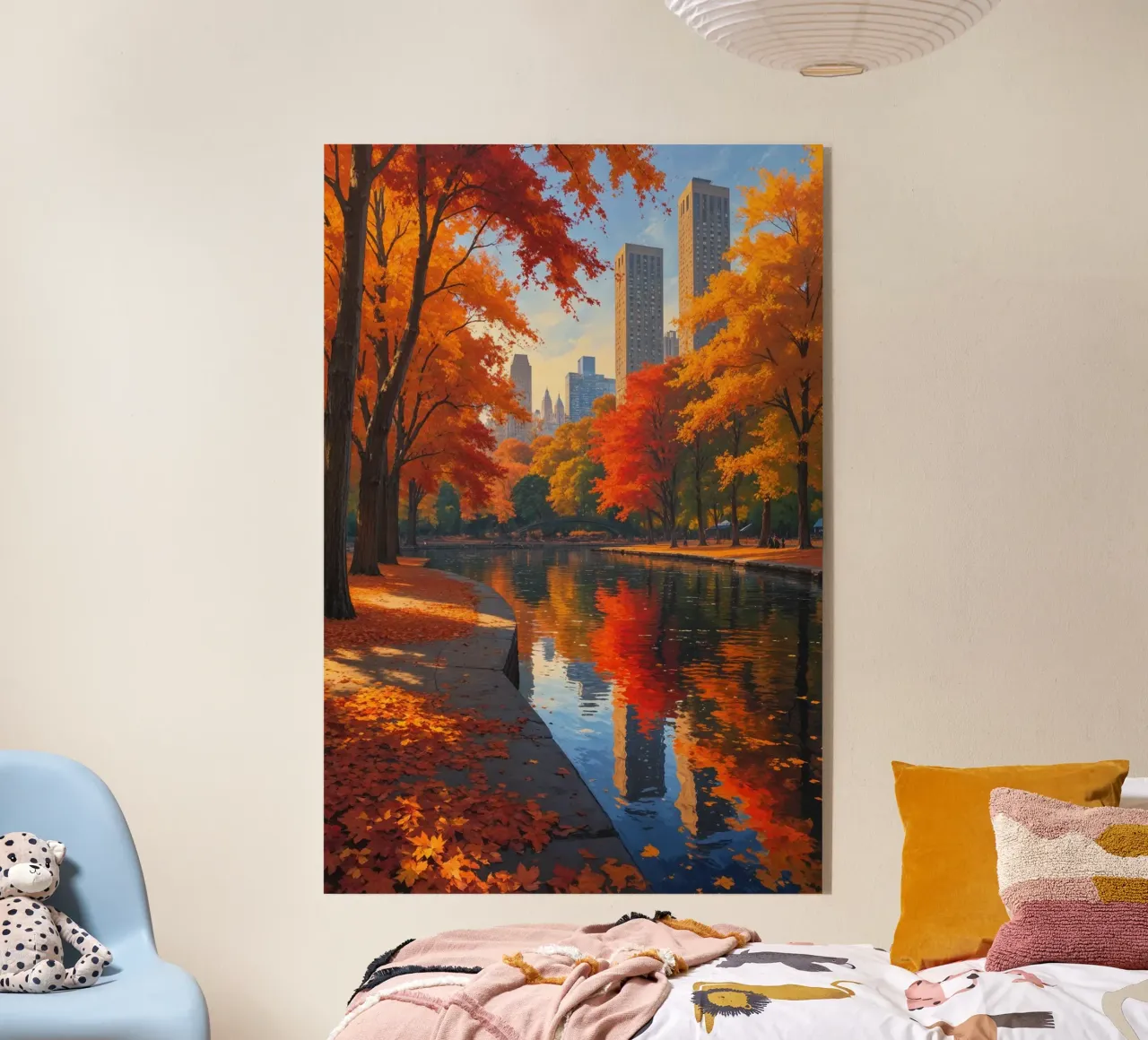 Central Park’s Fall Reflections plexiglass da AlbertKlee