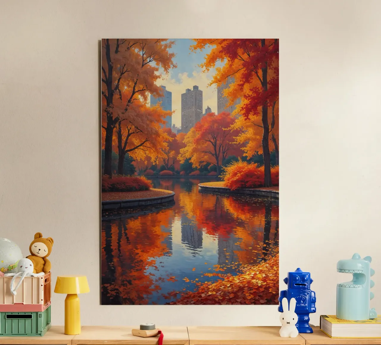 Autumn Splendor in Central Park alluminio dibond da AlbertKlee