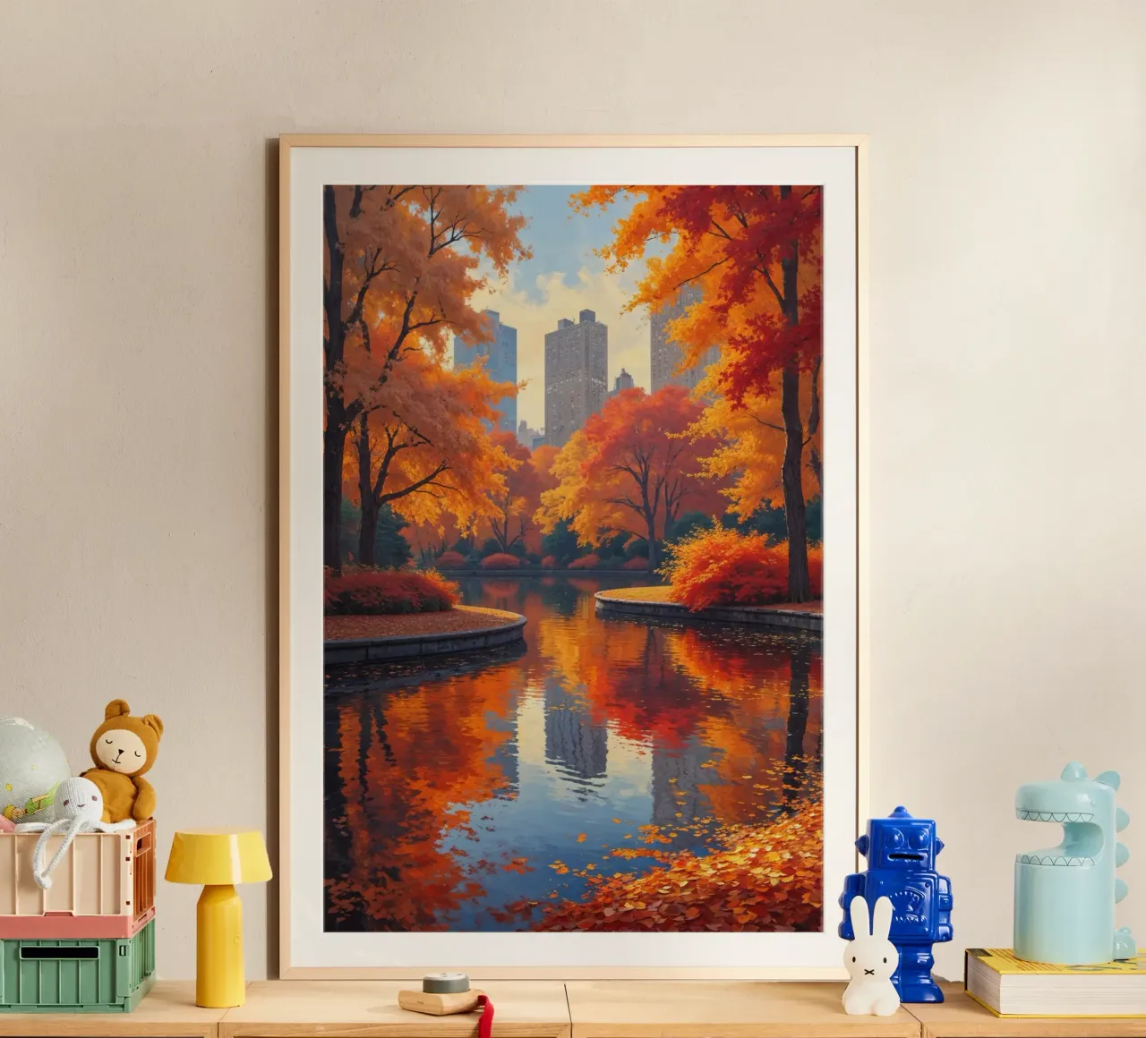 Autumn Splendor in Central Park poster da AlbertKlee