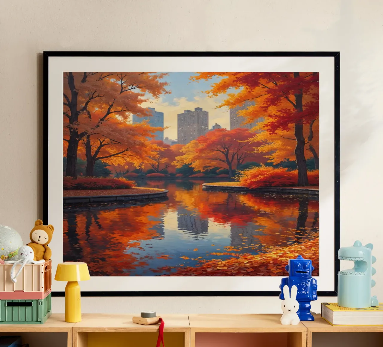 Autumn Splendor in Central Park poster da AlbertKlee