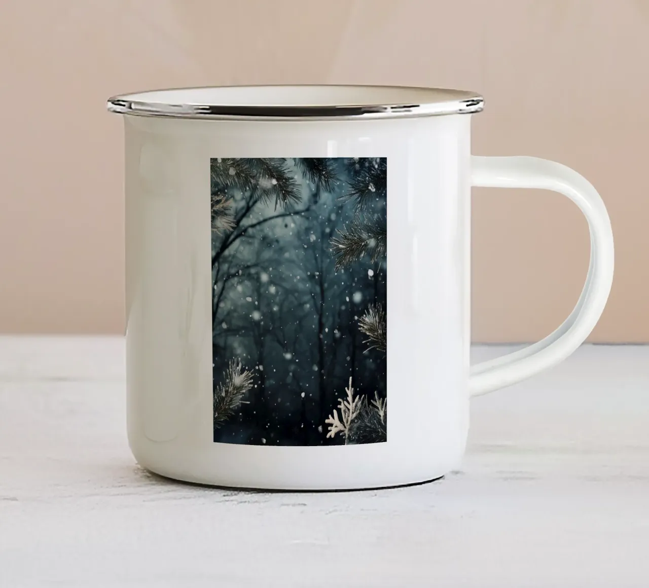 Snowy Blume tazza in smalto da The Quiet Senju