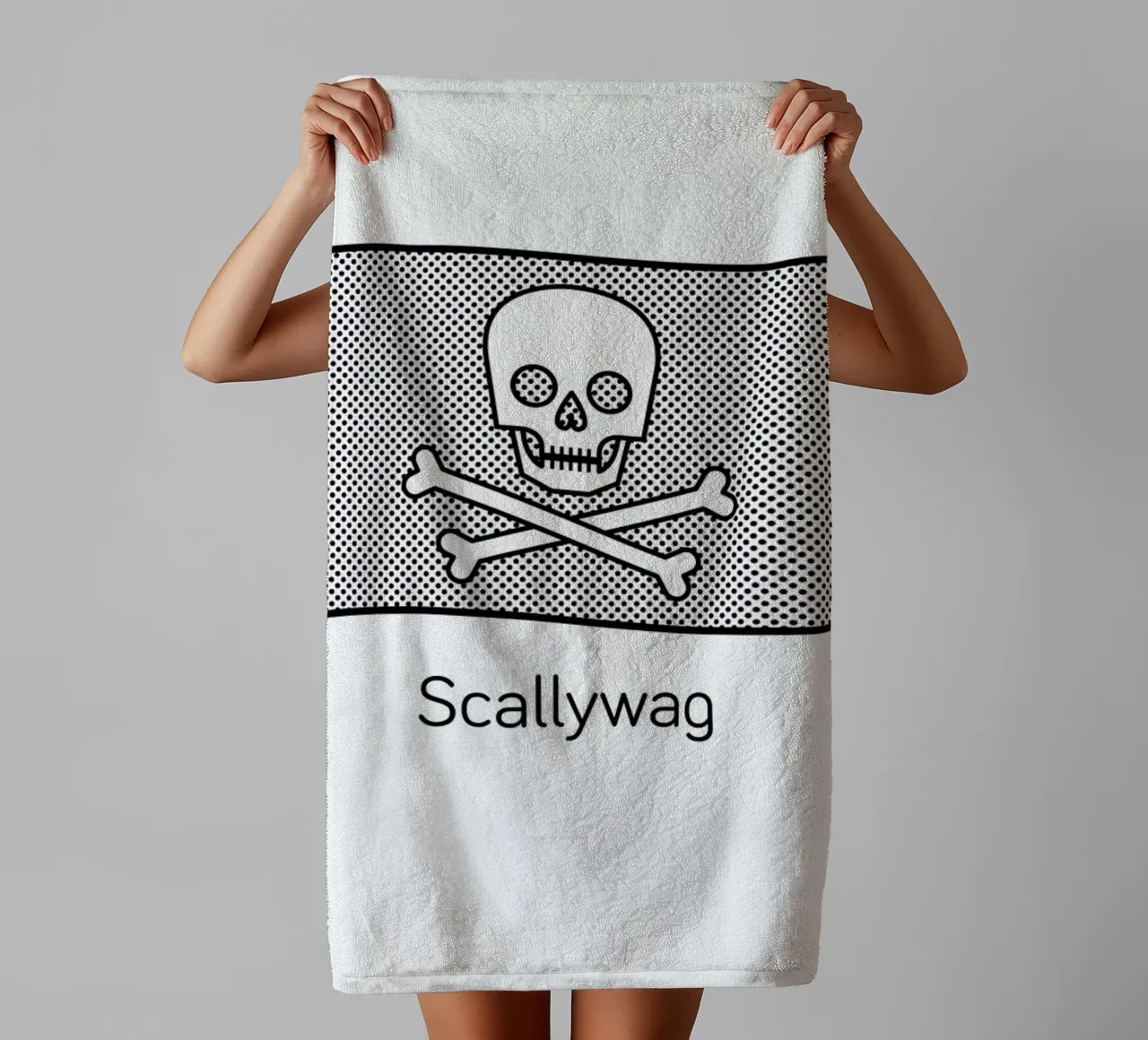 Scallywag asciugamano da bagno da Chris Wharton