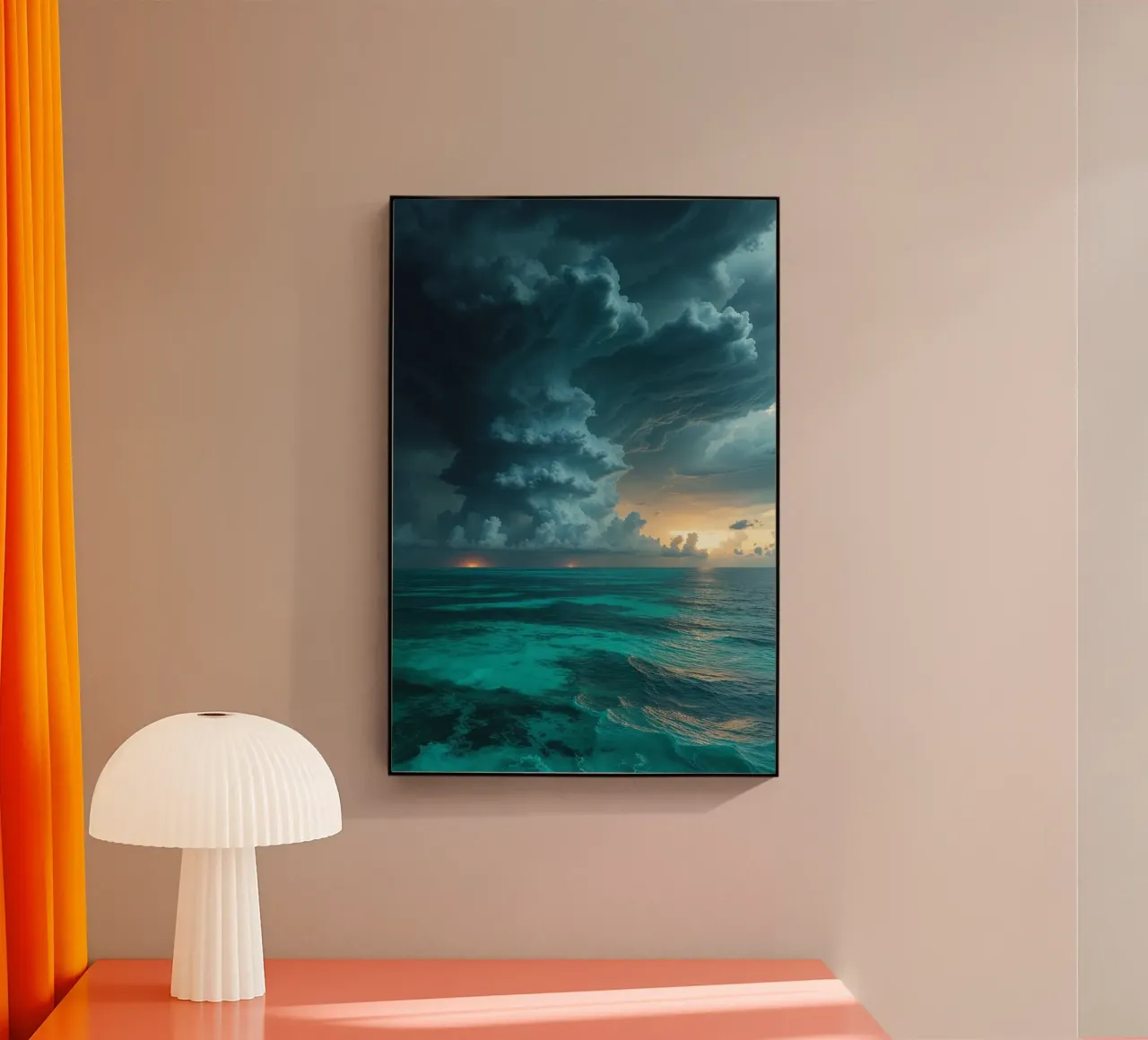 Towering Clouds Over Ocean plexiglass da AlbertKlee