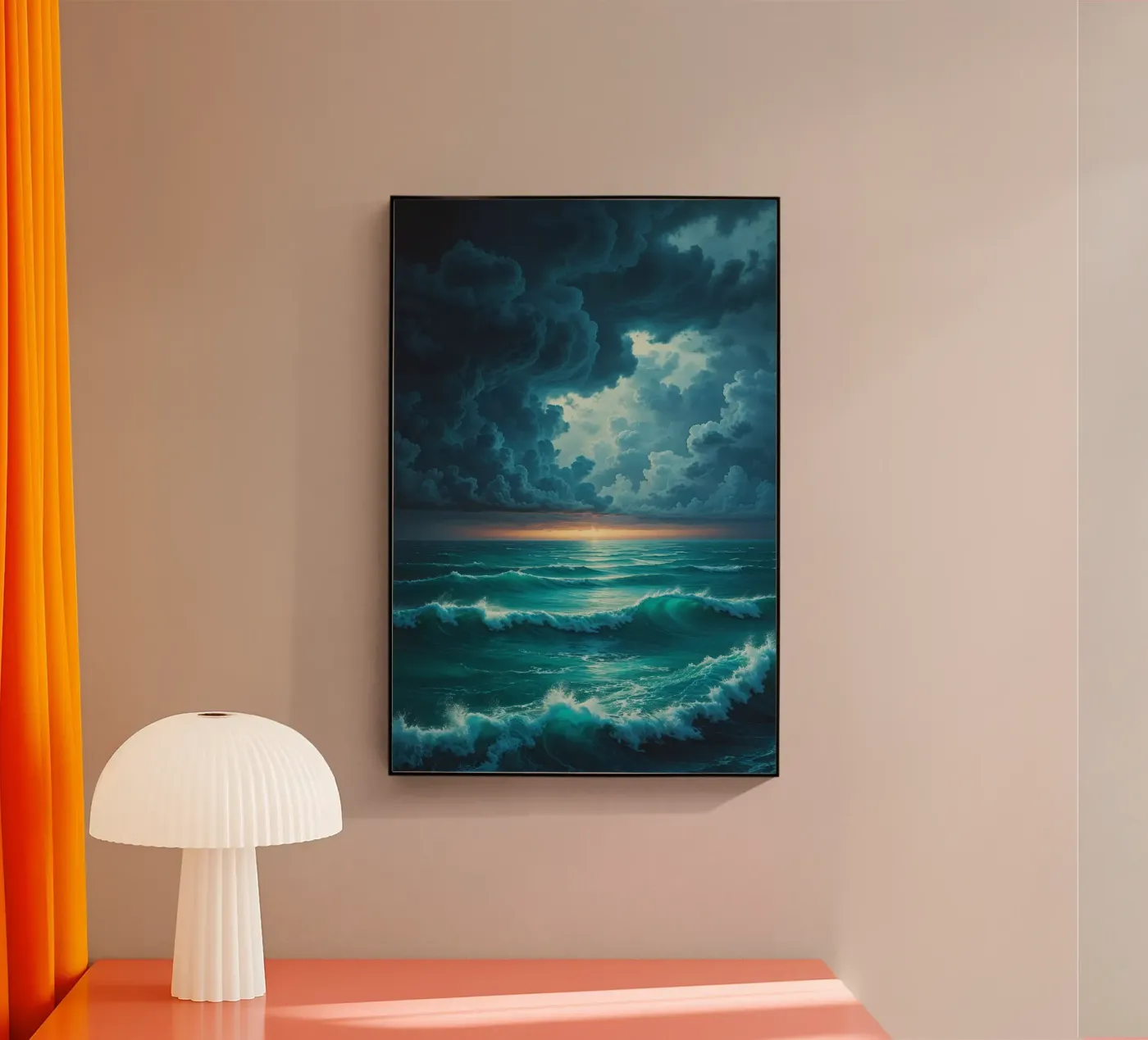 Vortex Clouds Over Ocean Acryl-Glas von AlbertKlee