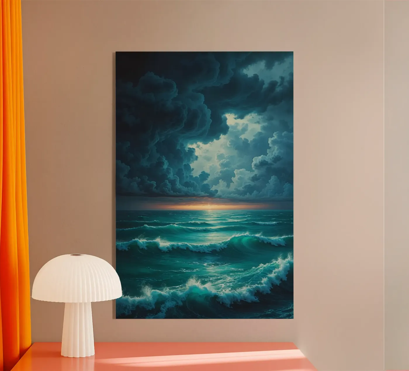 Vortex Clouds Over Ocean Acryl-Glas von AlbertKlee
