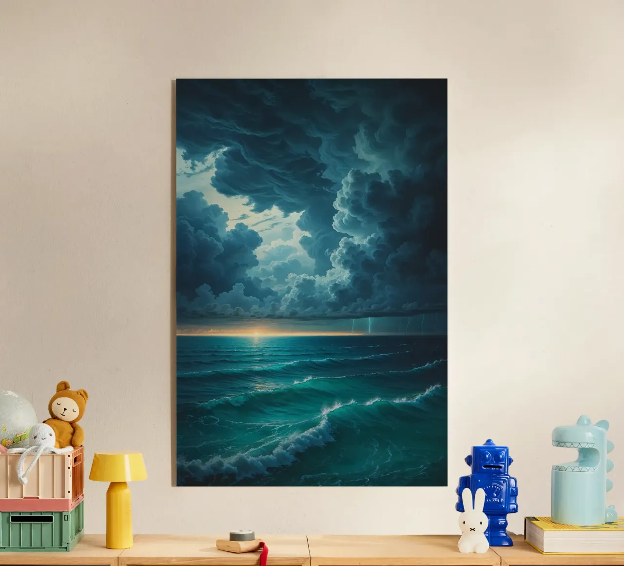 Majestic Thunderstorm Over the Ocean plexiglass da AlbertKlee