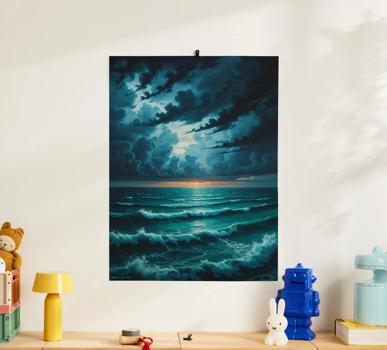 Twilight Tempest Over Ocean carta hahnemühle da AlbertKlee