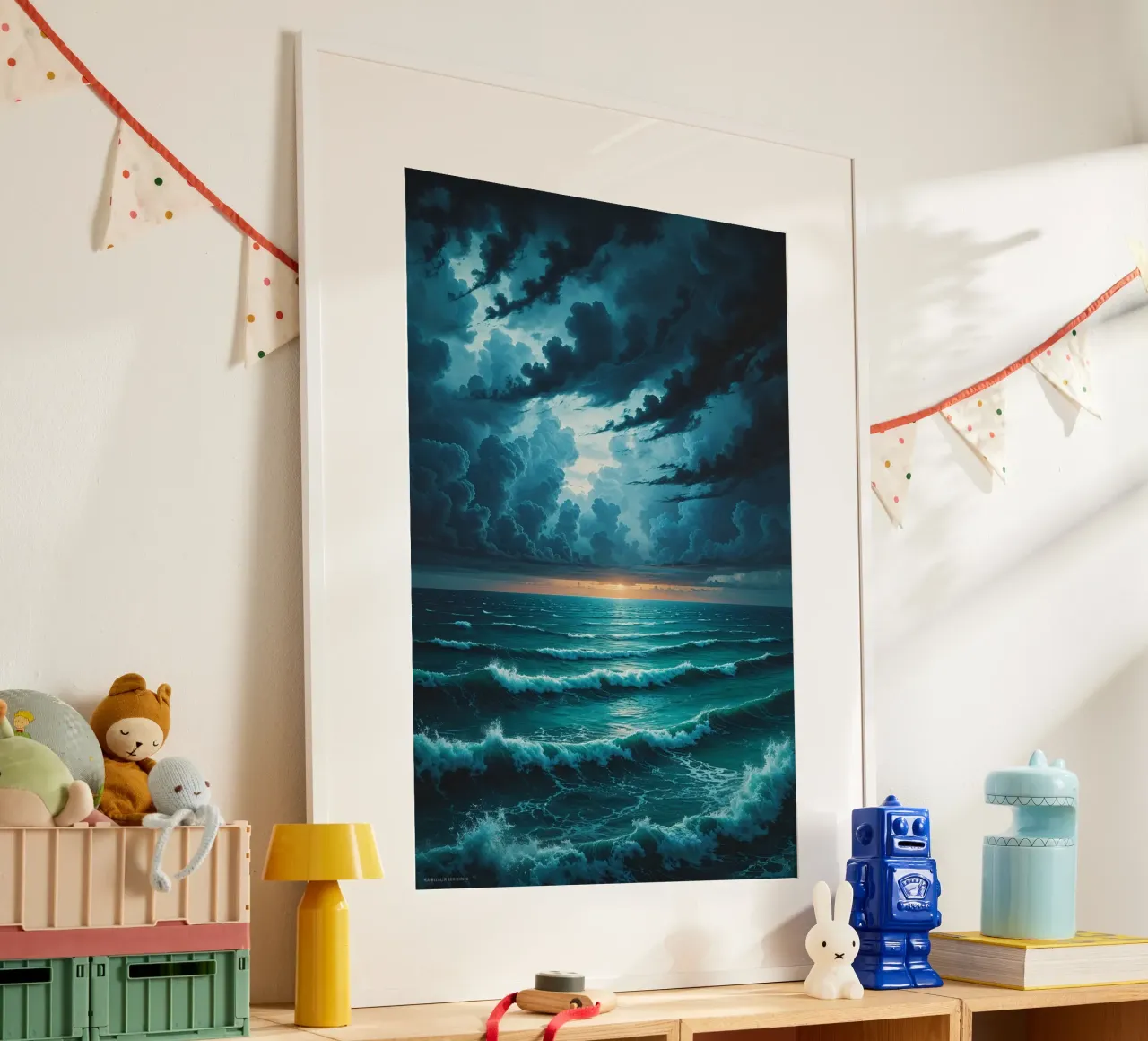 Twilight Tempest Over Ocean carta hahnemühle da AlbertKlee