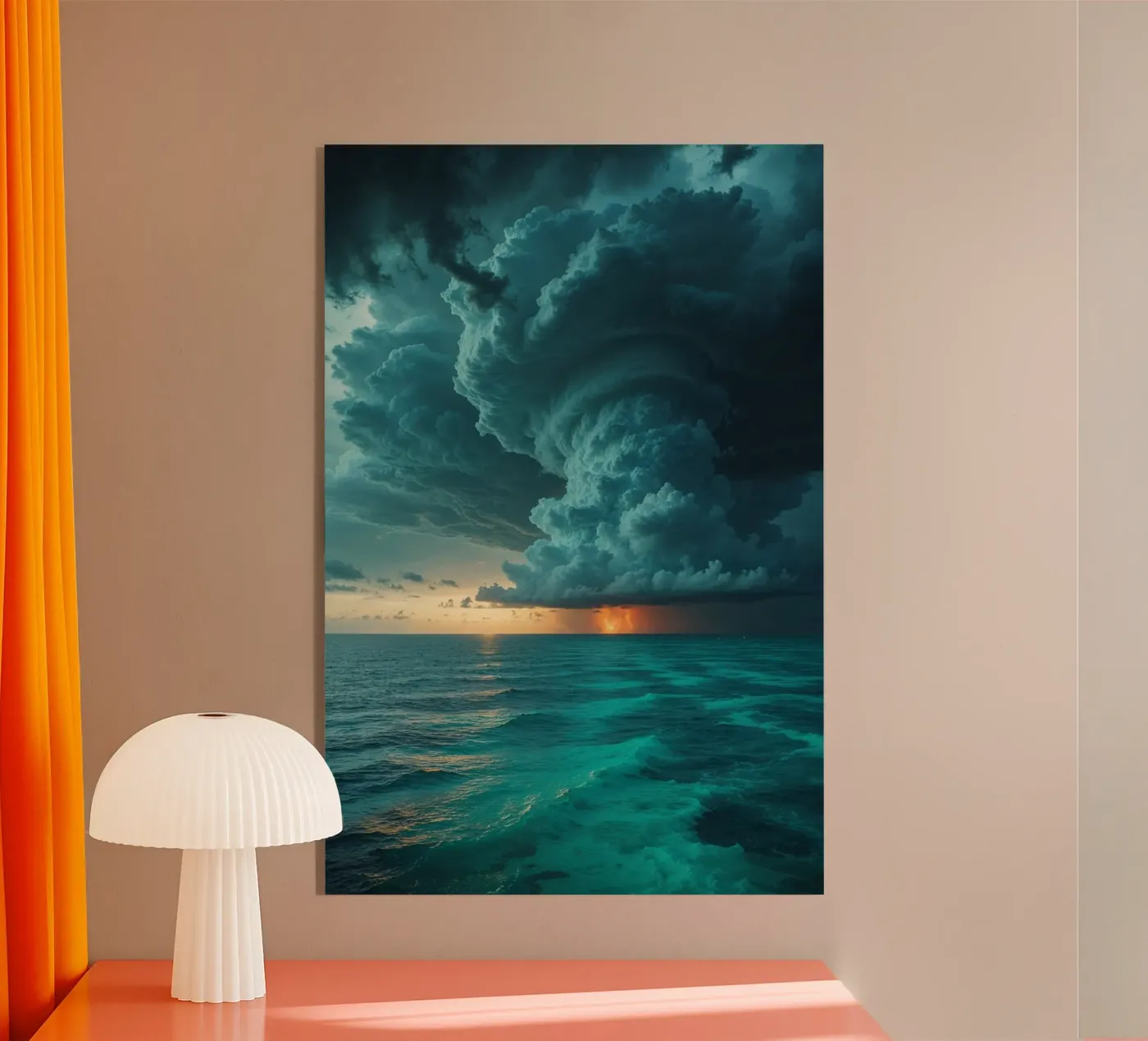 Waves Beneath a Moody Sky plexiglass da AlbertKlee