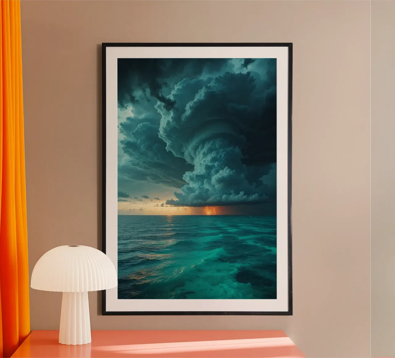 Waves Beneath a Moody Sky carta hahnemühle da AlbertKlee
