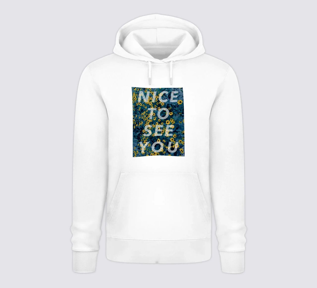 NICE TO SEE YOU felpa con cappuccio da natural neutral