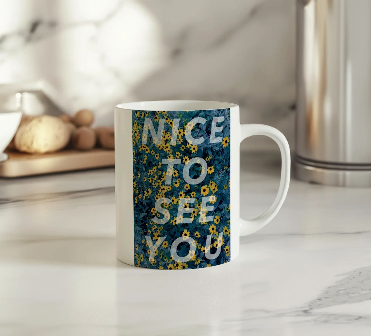 NICE TO SEE YOU tazza in ceramica da natural neutral