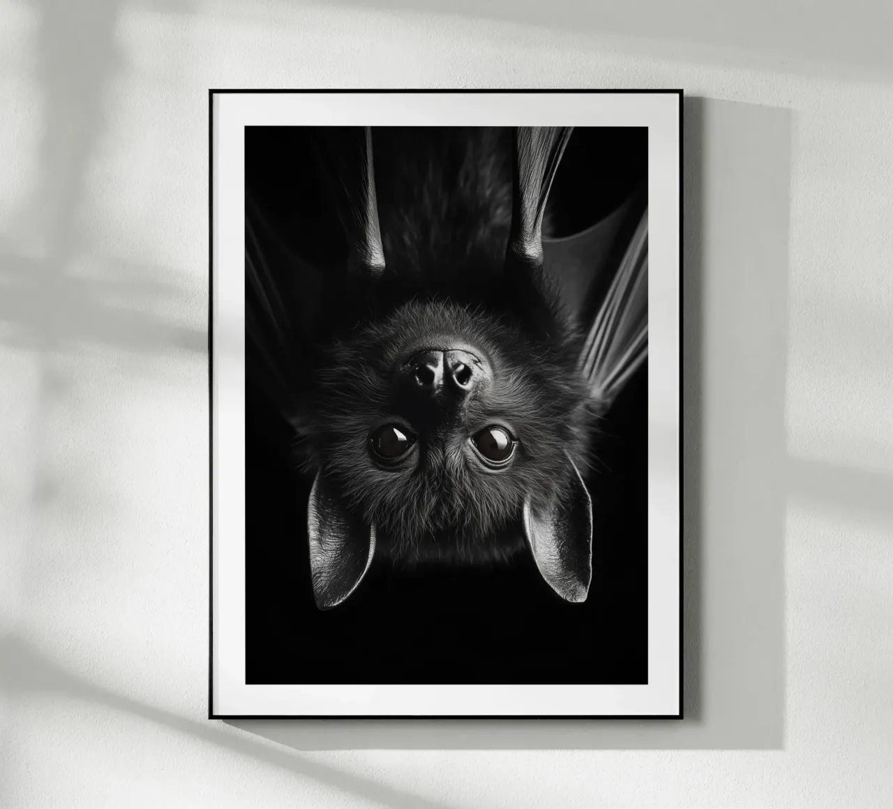Ritratto di pipistrello plexiglass da Monochrome