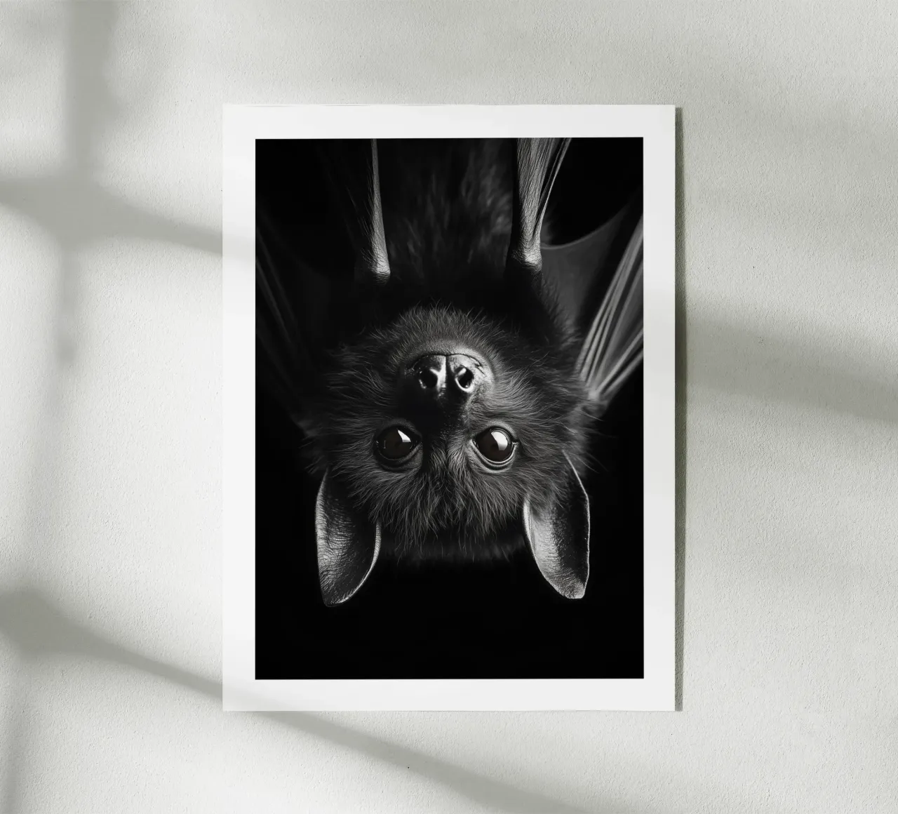Ritratto di pipistrello plexiglass da Monochrome