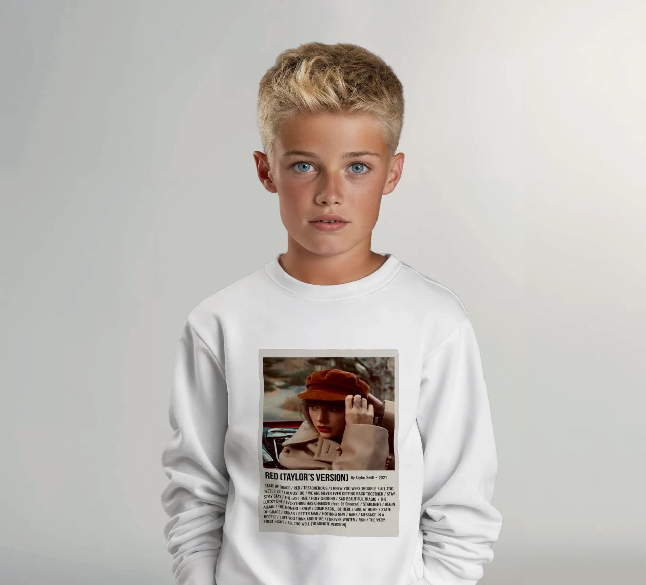 RED (TAYLOR'S VERSION) By Taylor Swift • 2021 felpa bambino da SoundStudio